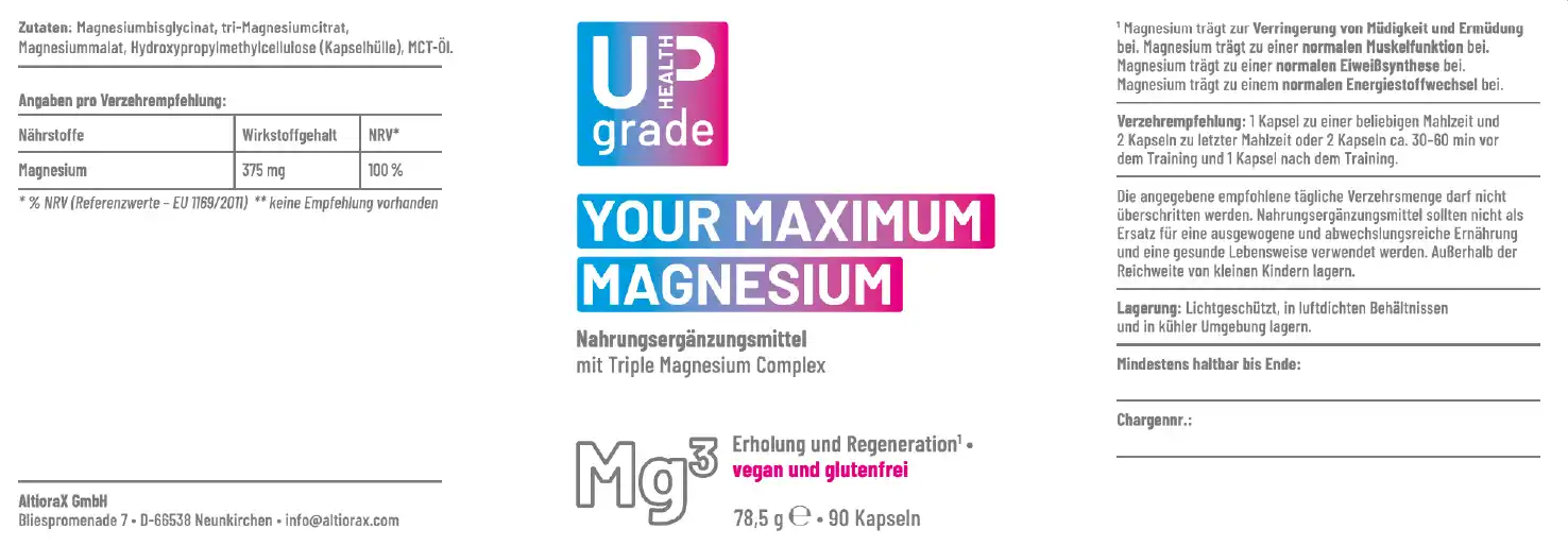 YOUR MAXIMUM MAGNESIUM